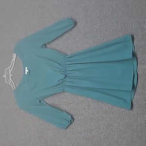 Charlotte Russe Green Dress Size XS 3/4 Sleeve